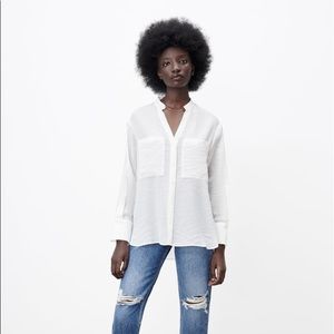 WRINKLED LOOK SHIRT 73% lyocell · 27% polyamide